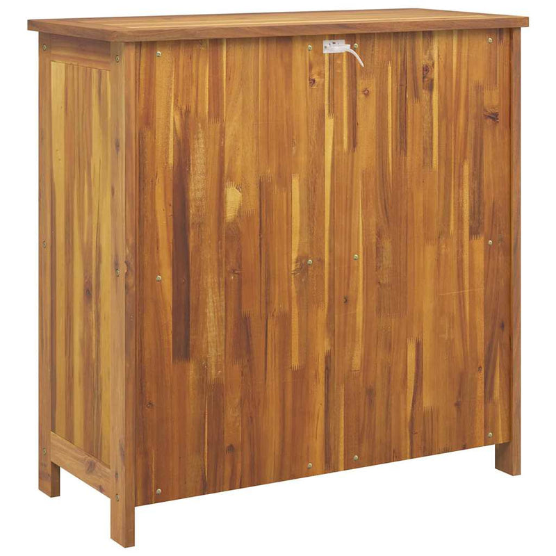vidaXL Garden Cabinet with Shelf with Door Natural Solid Acacia Wood