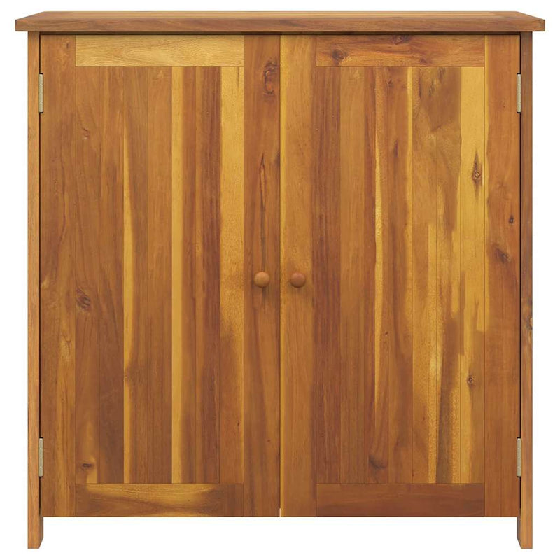 vidaXL Garden Cabinet with Shelf with Door Natural Solid Acacia Wood
