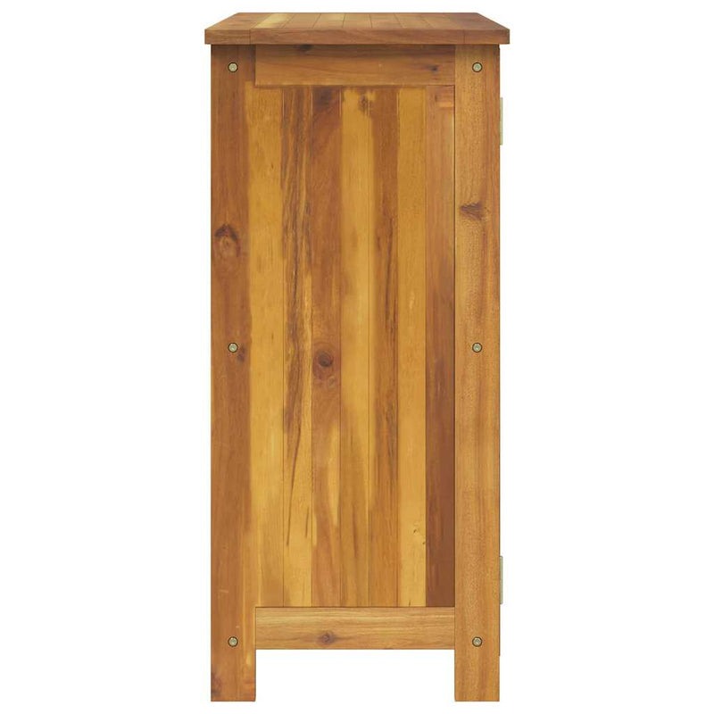 vidaXL Garden Cabinet with Shelf with Door Natural Solid Acacia Wood