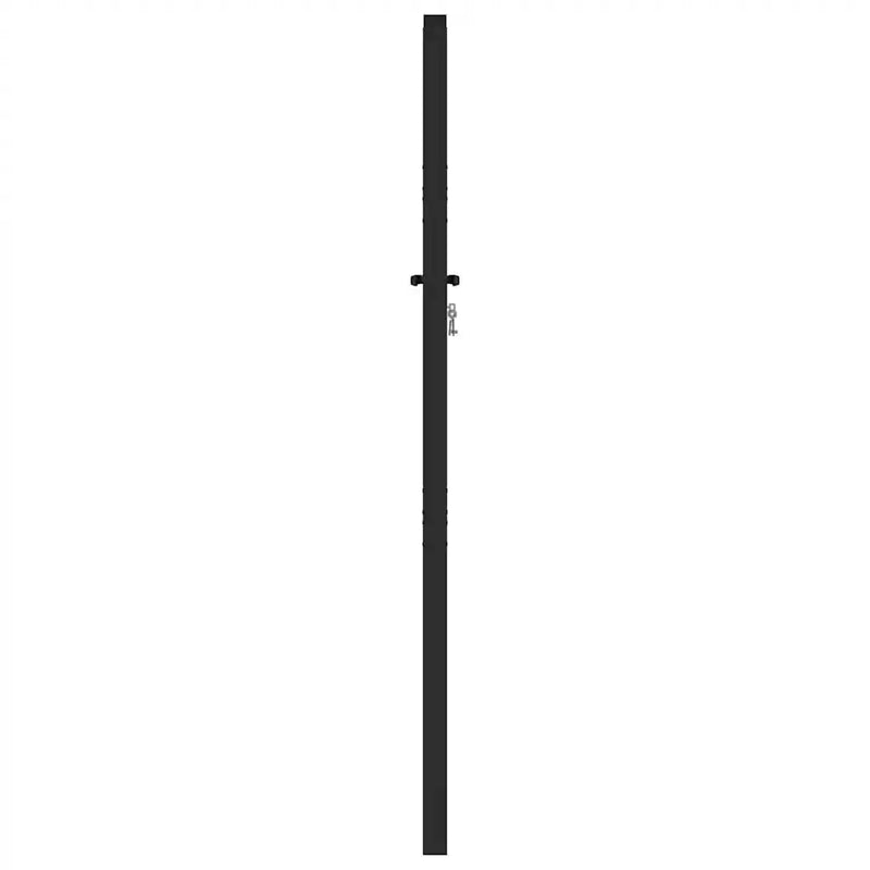 Garden Gate Lockable Black 100x150 cm Aluminium