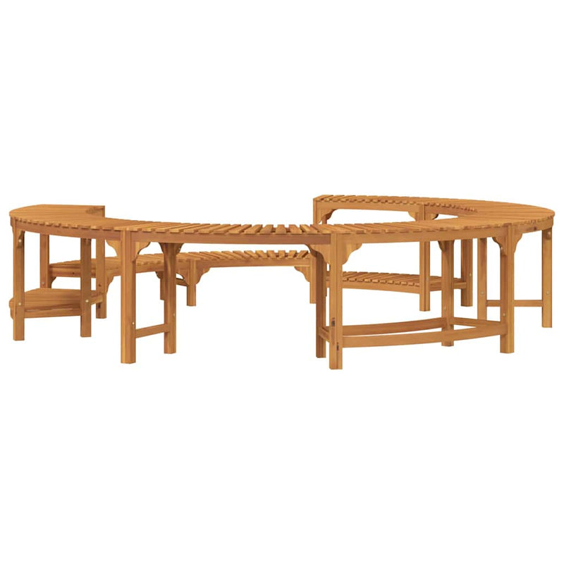 vidaXL Hot Tub Surround Brown Ø275 x 55,5 cm Solid Acacia Wood