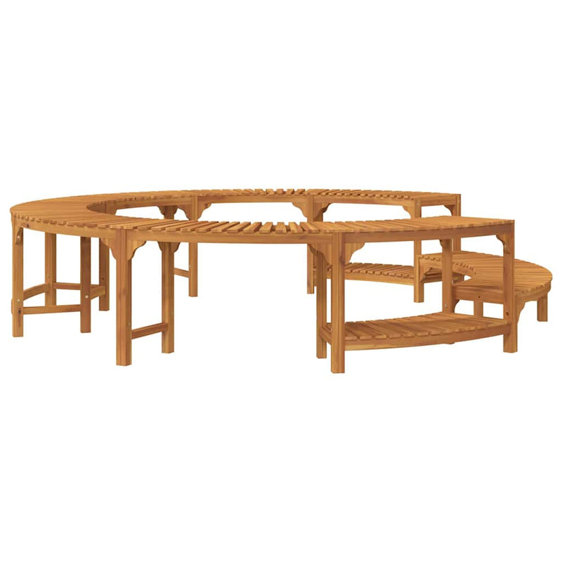 vidaXL Hot Tub Surround Brown Ø275 x 55,5 cm Solid Acacia Wood