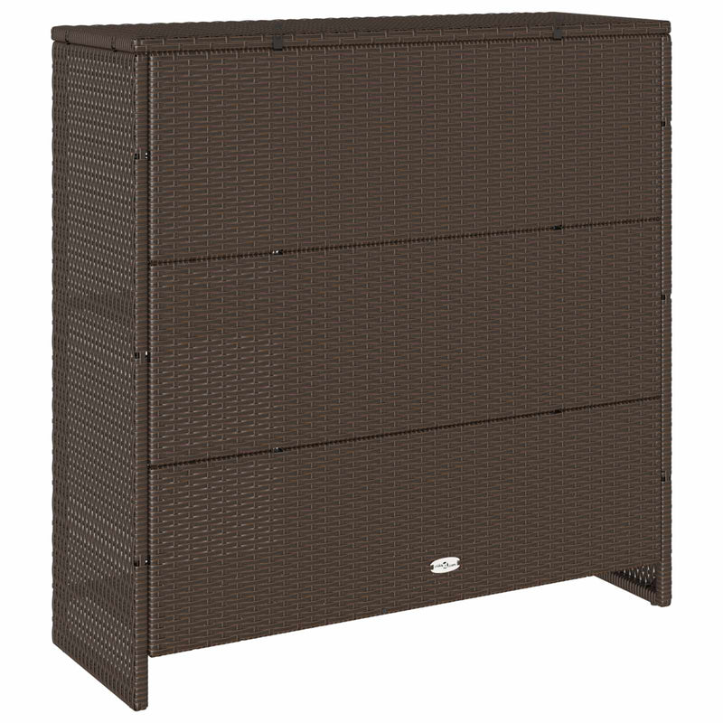 vidaXL Storage Cabinet with Shelf Brown 100 x 36 x 102 cm Rattan