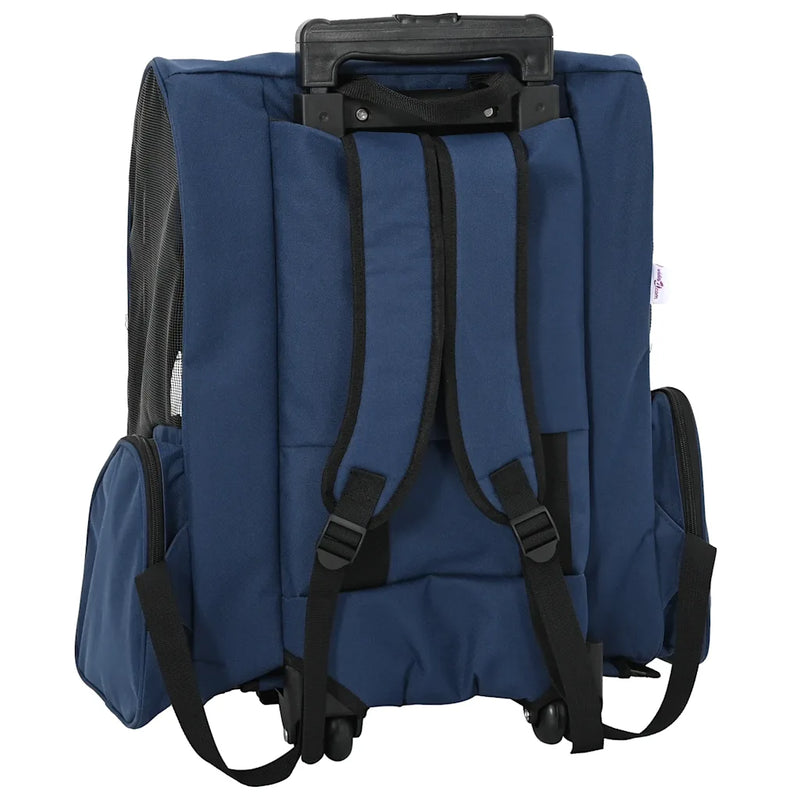 Pet Trolley 3-in-1 Design Blue 48x32x(57-106) cm Oxford Fabric