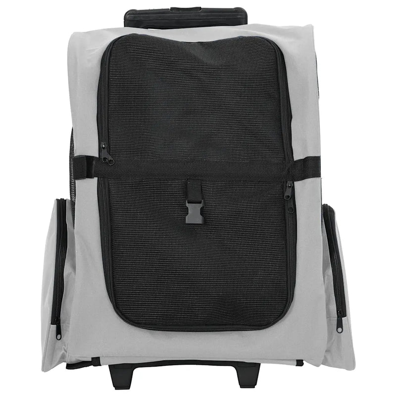 Pet Trolley 3-in-1 Design Grey 48x32x(57-106) cm Oxford Fabric