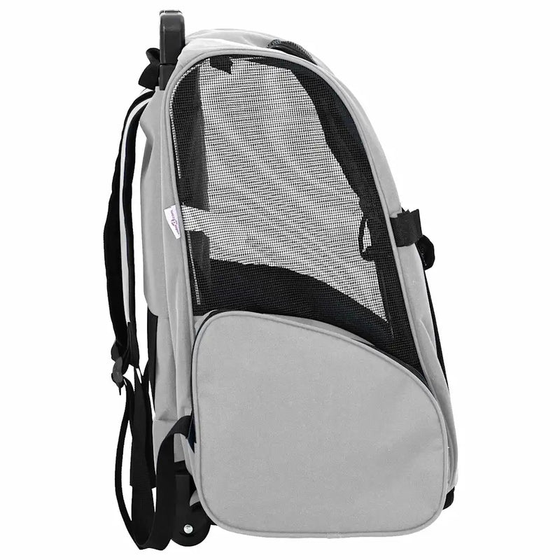 Pet Trolley 3-in-1 Design Grey 48x32x(57-106) cm Oxford Fabric