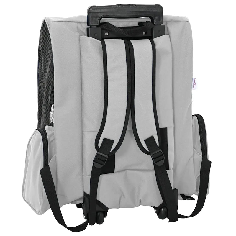 Pet Trolley 3-in-1 Design Grey 48x32x(57-106) cm Oxford Fabric