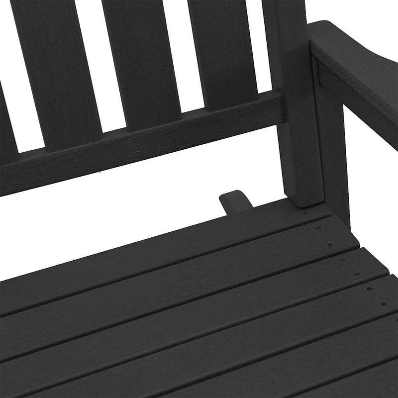 vidaXL Garden Rocking Chair Black 70 x 92 x 108cm Plastic
