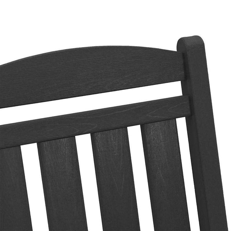vidaXL Garden Rocking Chair Black 70 x 92 x 108cm Plastic