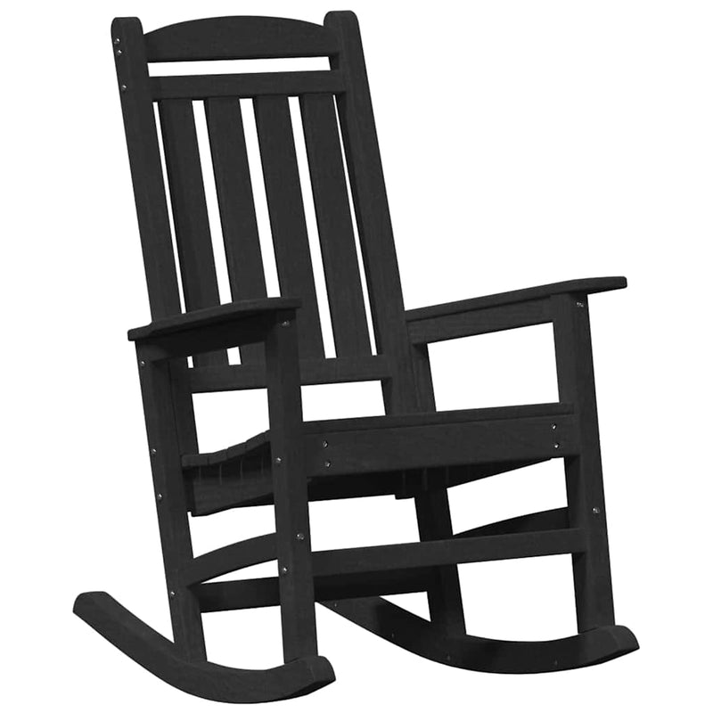 vidaXL Garden Rocking Chair Black 70 x 92 x 108cm Plastic
