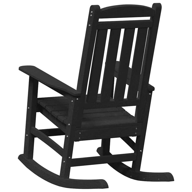 vidaXL Garden Rocking Chair Black 70 x 92 x 108cm Plastic