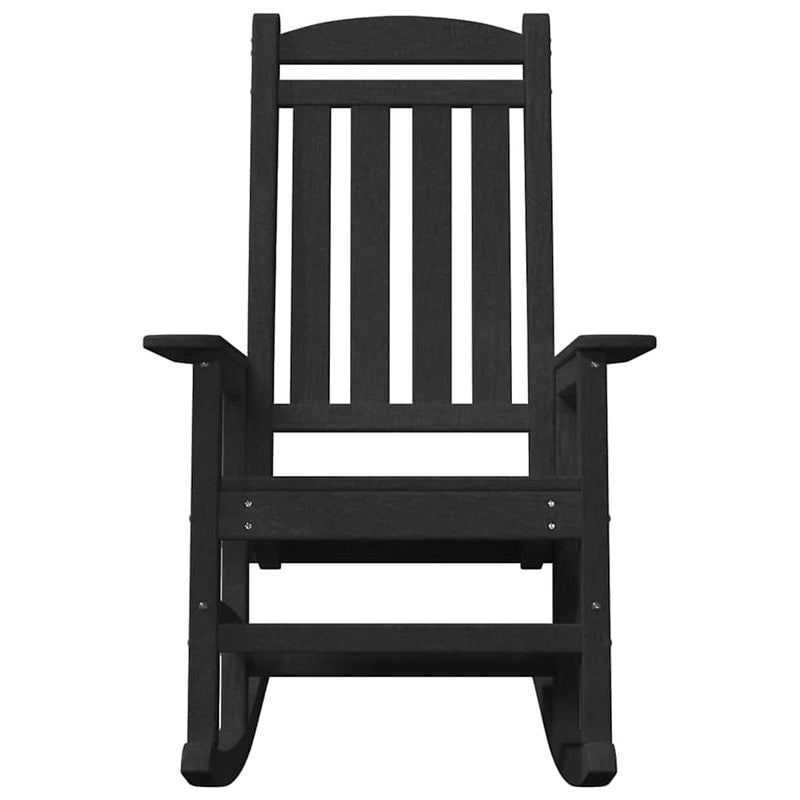 vidaXL Garden Rocking Chair Black 70 x 92 x 108cm Plastic
