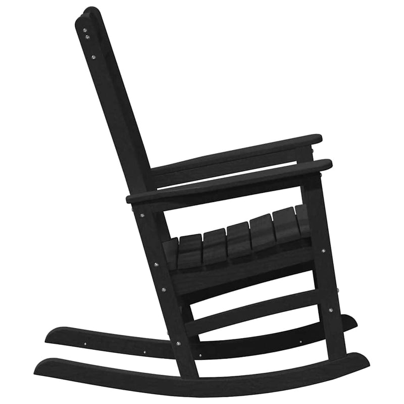 vidaXL Garden Rocking Chair Black 70 x 92 x 108cm Plastic