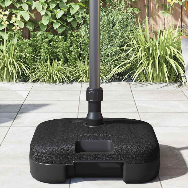 vidaXL Parasol Base Black 45 x 45 x 29,5 cm High-density polyethylene