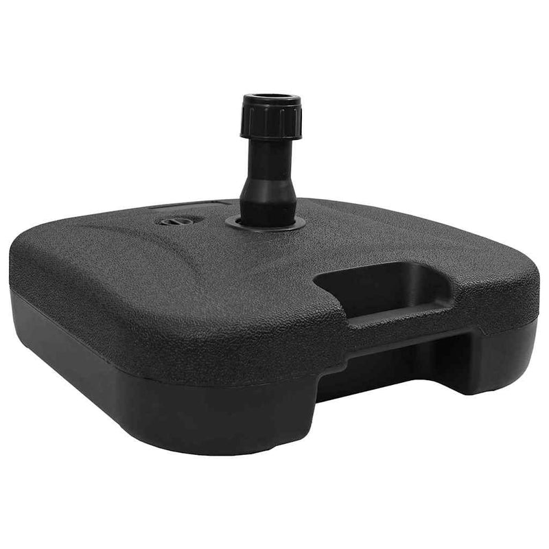 vidaXL Parasol Base Black 45 x 45 x 29,5 cm High-density polyethylene