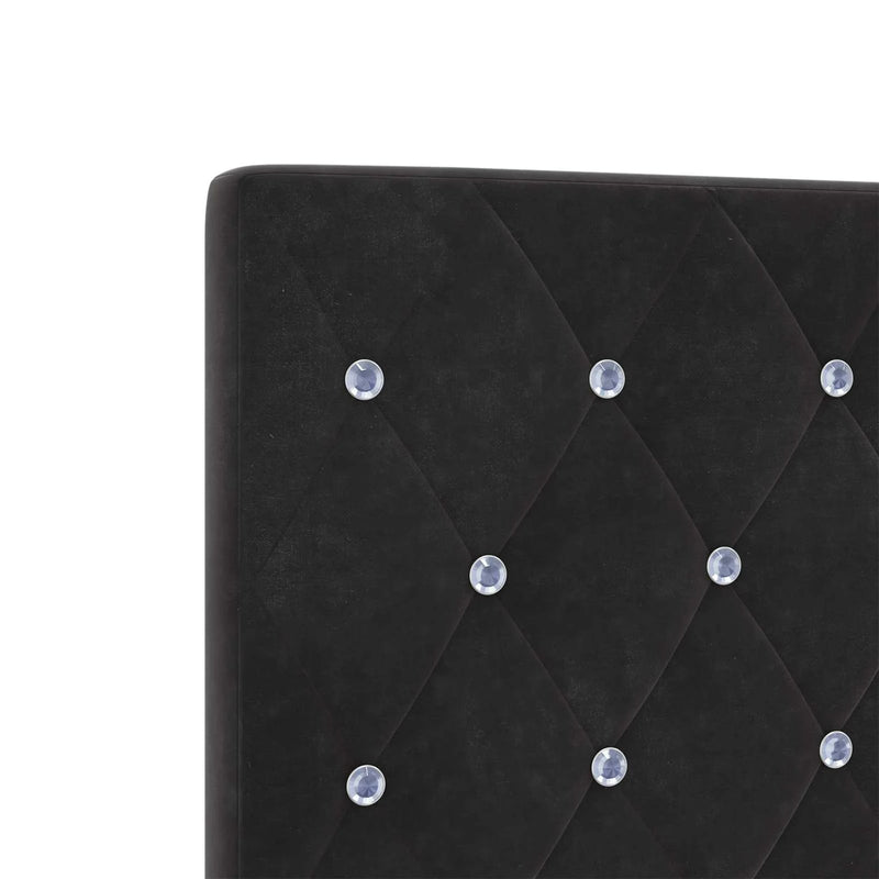 Headboard with Headboard Black 160 cm Faux Leather