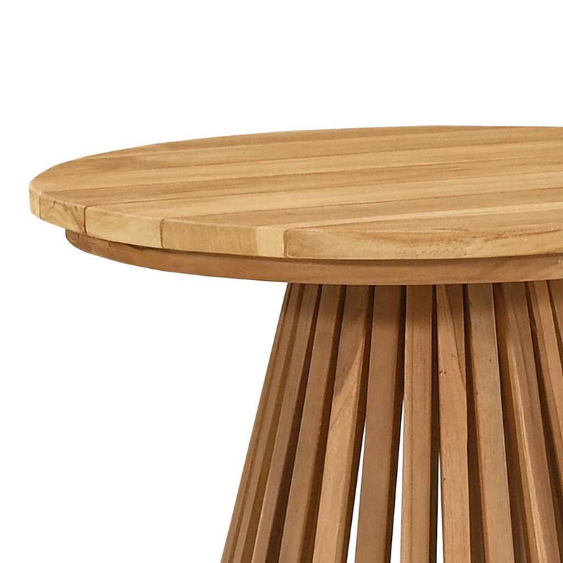 vidaXL Side Table Brown 50 x 50 x 49,5 cm Solid Teak Wood