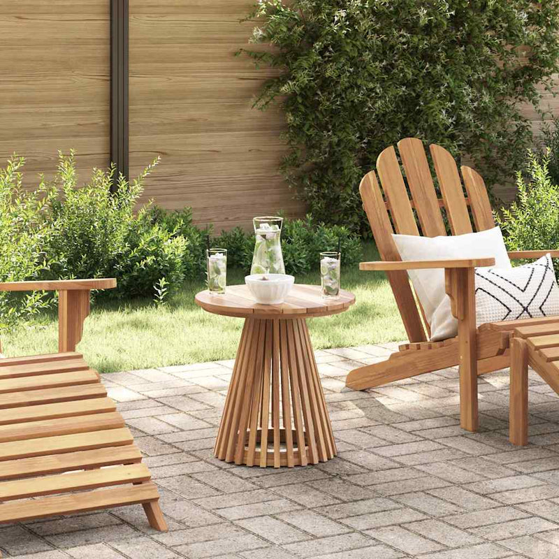 vidaXL Garden Side Table Brown 50 x 50 x 49.5 cm Solid teak wood