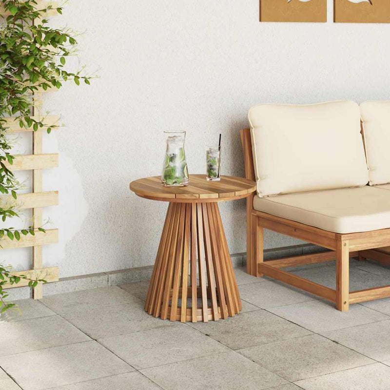 vidaXL Side Table Brown 50 x 50 x 49,5 cm Solid Teak Wood