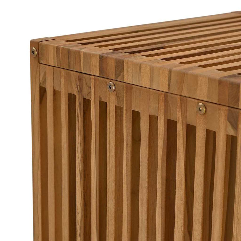 vidaXL Garden Side Table Brown 45 x 42.5 x 45 cm Solid teak wood
