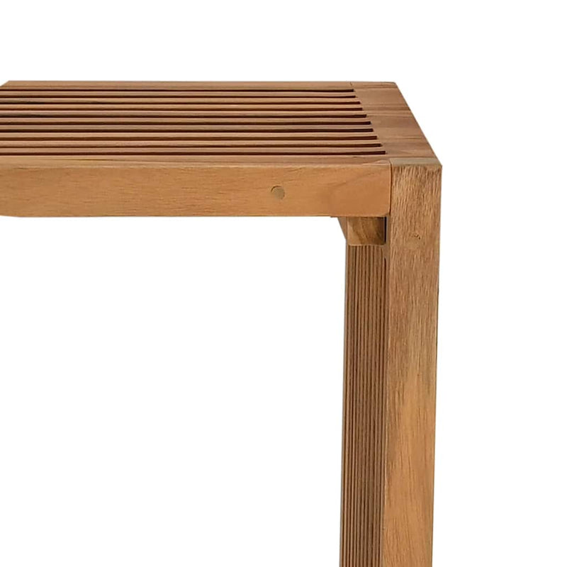 vidaXL Garden Side Table Brown 50 x 32.5 x 35 cm Solid teak wood