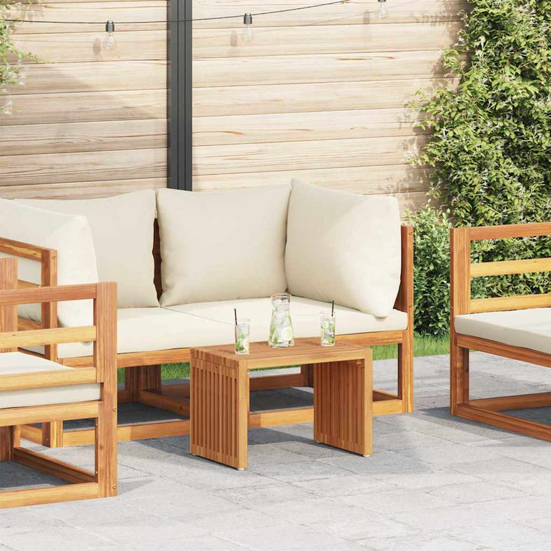 vidaXL Garden Side Table Brown 50 x 32,5 x 35 cm Solid Teak Wood