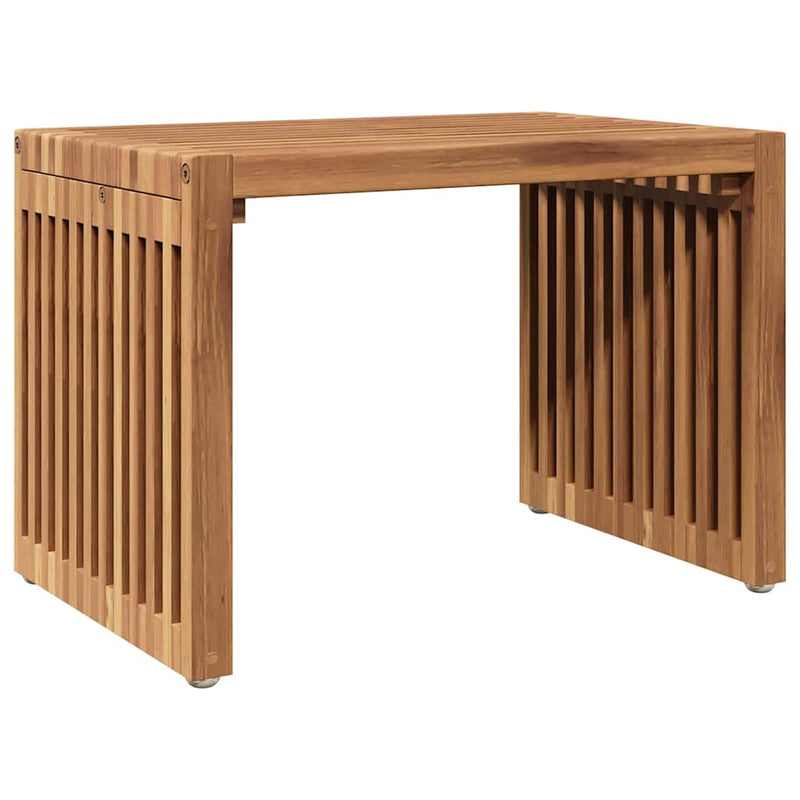 vidaXL Garden Side Table Brown 50 x 32,5 x 35 cm Solid Teak Wood