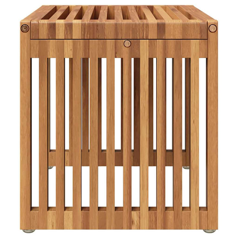 vidaXL Garden Side Table Brown 50 x 32,5 x 35 cm Solid Teak Wood