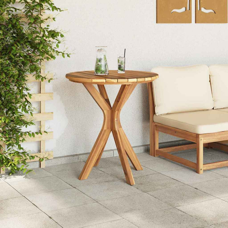 vidaXL Bistro Table Brown 70 x 70 x 75 cm Solid teak wood