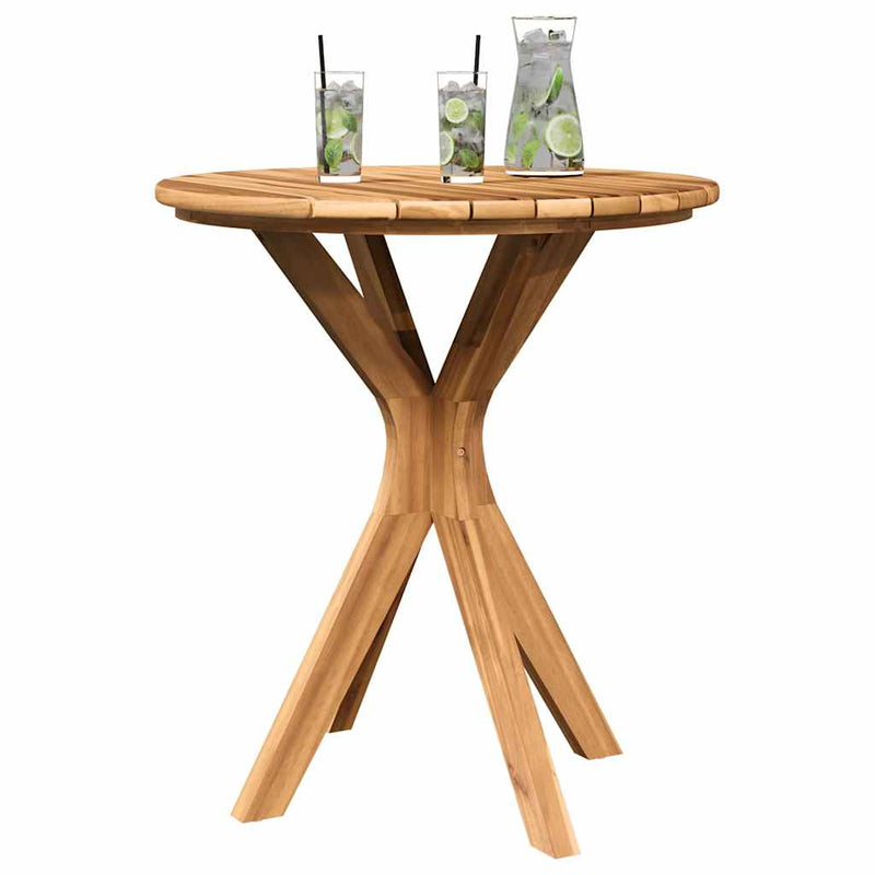 vidaXL Bistro Table Brown 70 x 70 x 75 cm Solid teak wood