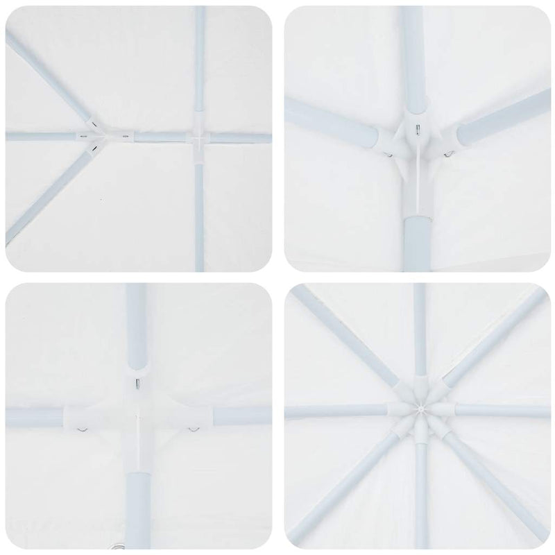 vidaXL Party Tent White 400 x 400 x 266 cm Polyethylene