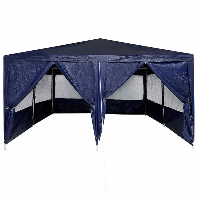 vidaXL Party Tent Blue 400 x 400 x 266 cm Polyethylene