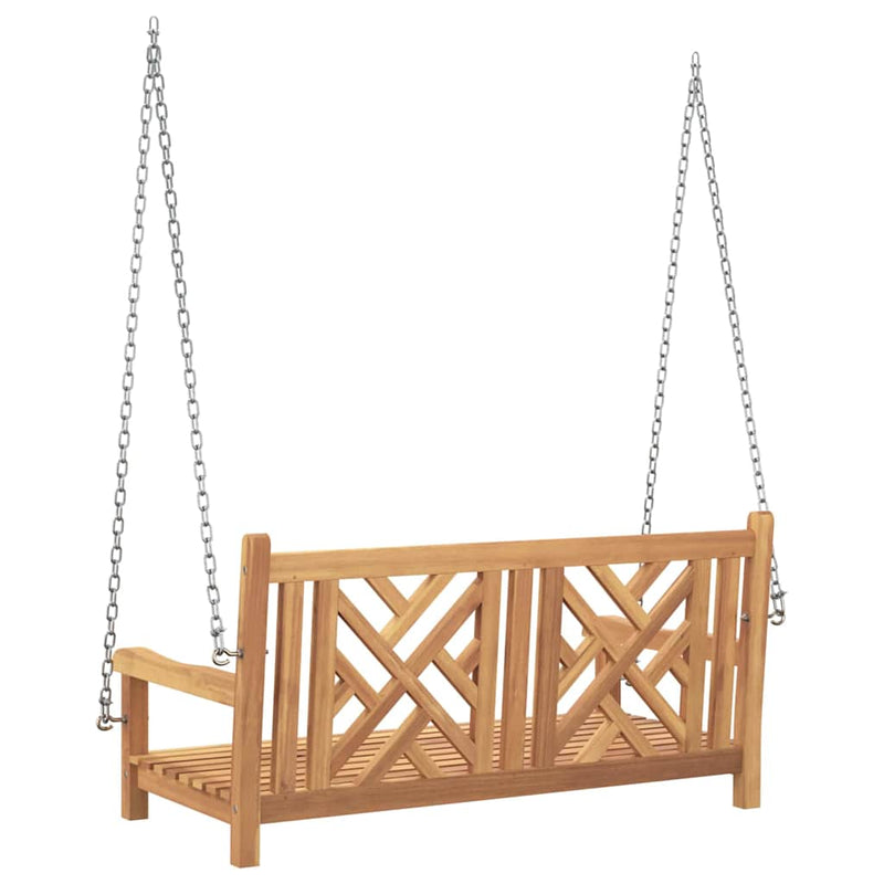 vidaXL Swing Bench Other Brown 114 x 60 x 64 cm Solid teak wood