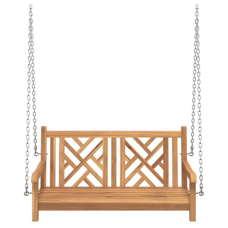 vidaXL Swing Bench Other Brown 114 x 60 x 64 cm Solid teak wood
