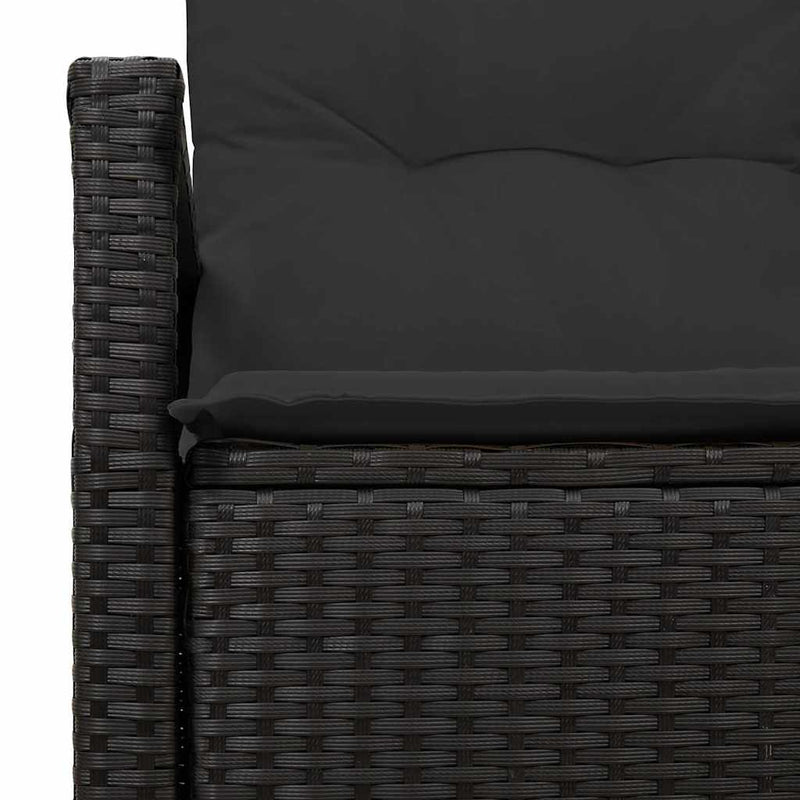 vidaXL Garden Sofa with Cushion 120 x 62 x 69 cm. Poly Rattan