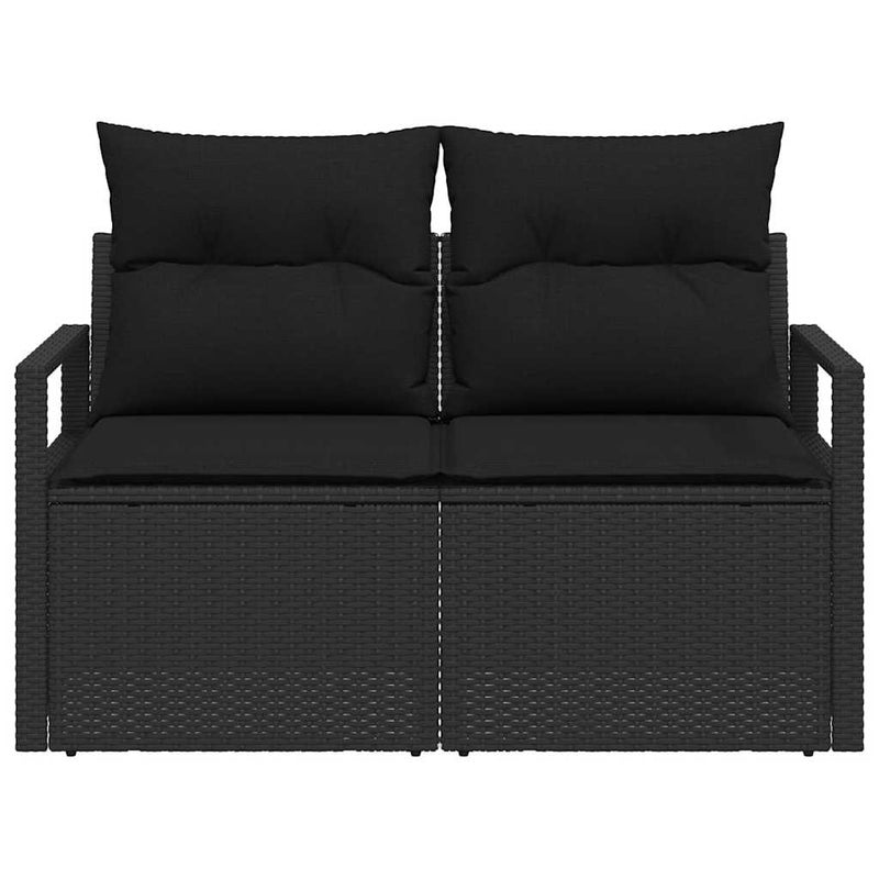 vidaXL Garden Sofa with Cushion 120 x 62 x 69 cm. Poly Rattan