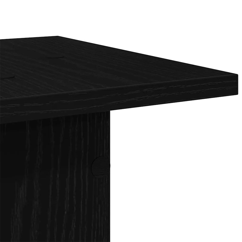 Plant Stand 2 pcs Black Oak 30 x 30 x 40 cm Engineered wood
