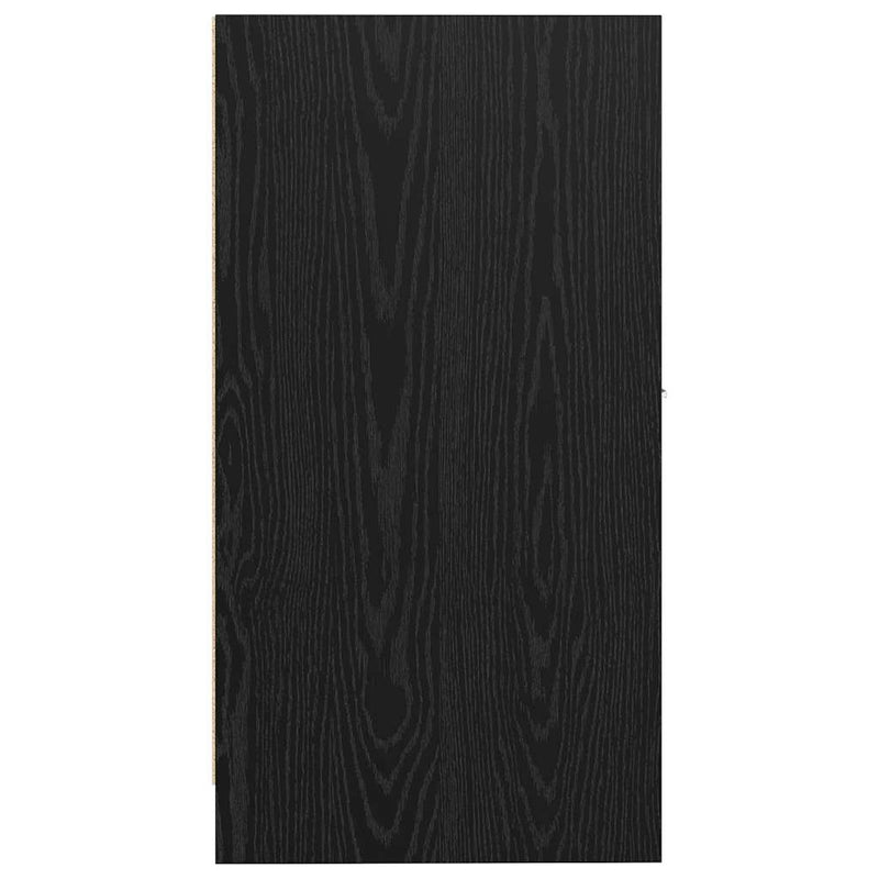 vidaXL Apothecary Cabinet Black oak 30 x 41 x 77.5 cm Engineered wood