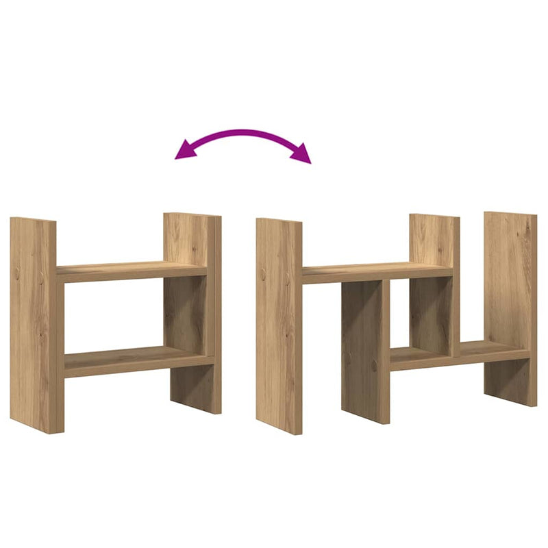 vidaXL Desk Organiser Artisan Oak 34,5 x 15,5 x 35,5 cm