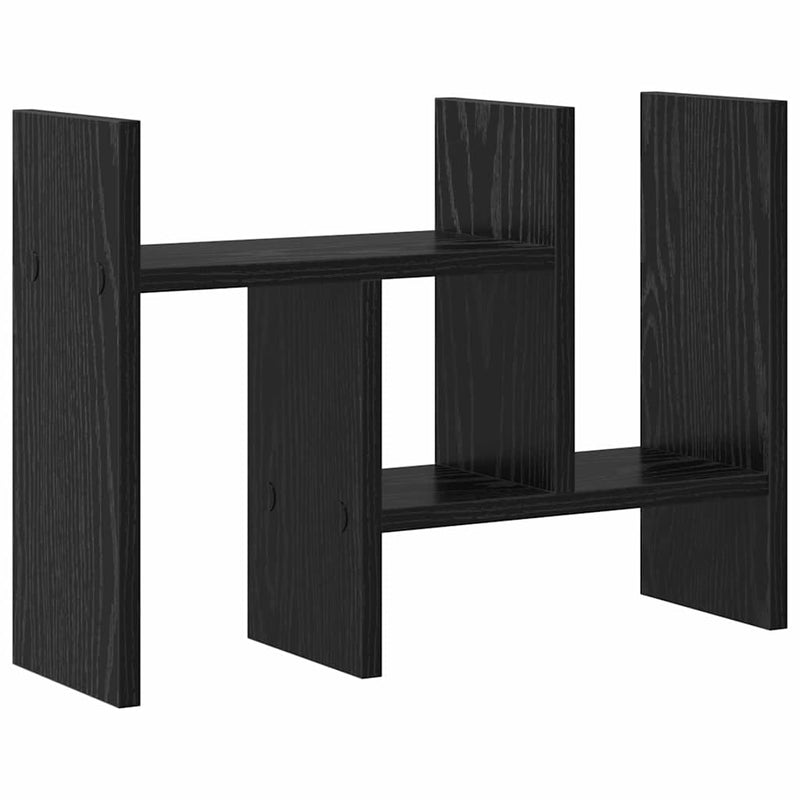 vidaXL Desk Organiser Black Oak 34,5 x 15,5 x 35,5 cm Engineered Wood