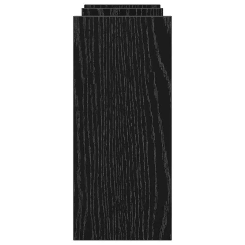 vidaXL Desk Organiser Black Oak 34,5 x 15,5 x 35,5 cm Engineered Wood