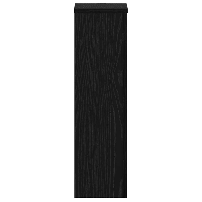 Plant Stand 2 pcs Black Oak 17 x 17 x 60 cm Engineered Wood