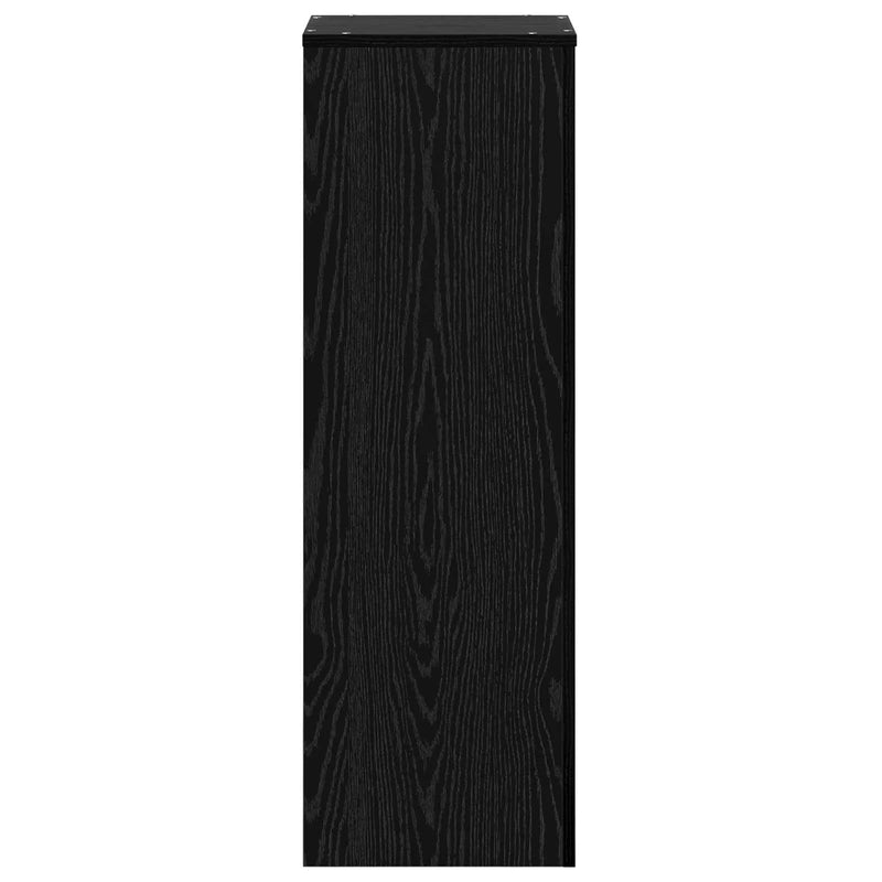 Plant Stand Black Oak 33 x 33 x 100 cm Engineered wood