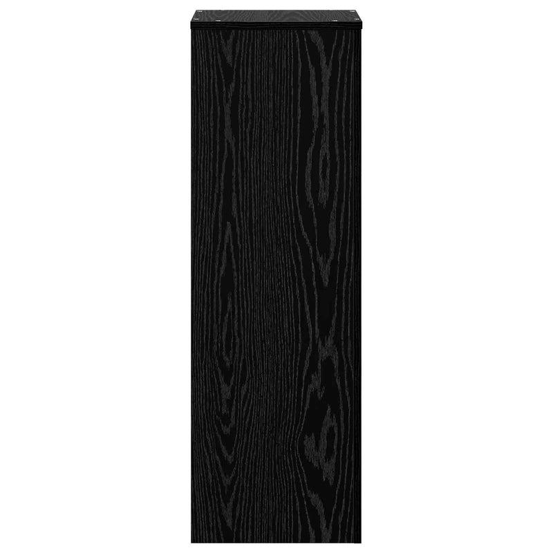 Plant Stand Black Oak 33 x 33 x 100 cm Engineered wood