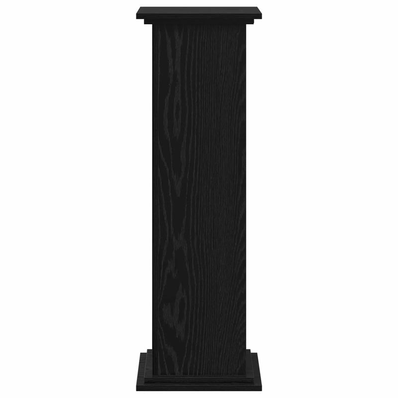 Plant Stand Black Oak 33 x 33 x 100 cm Engineered wood