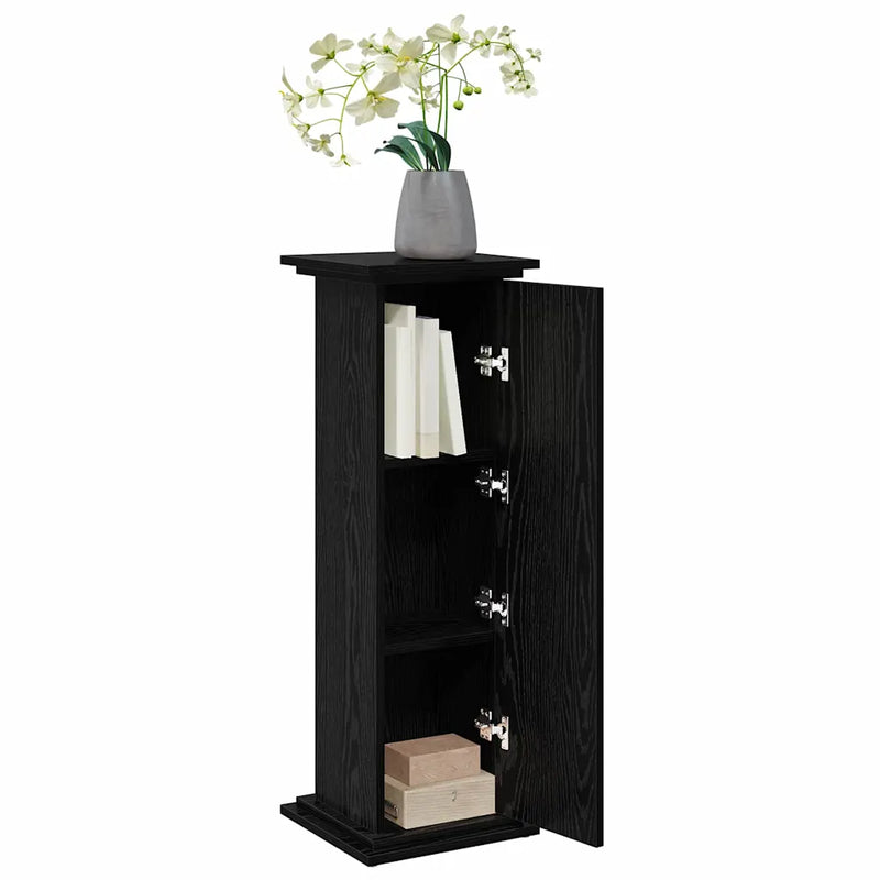 Display Stand Black Oak 31 x 30 x 90 cm Engineered wood