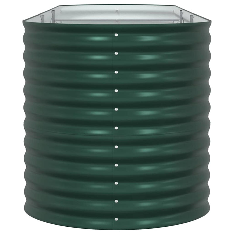 vidaXL Garden Raised Bed Green 320 x 80 x 81 cm Steel