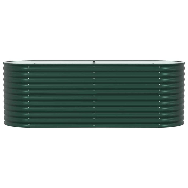 vidaXL Garden Raised Bed Green 240 x 80 x 81 cm Steel