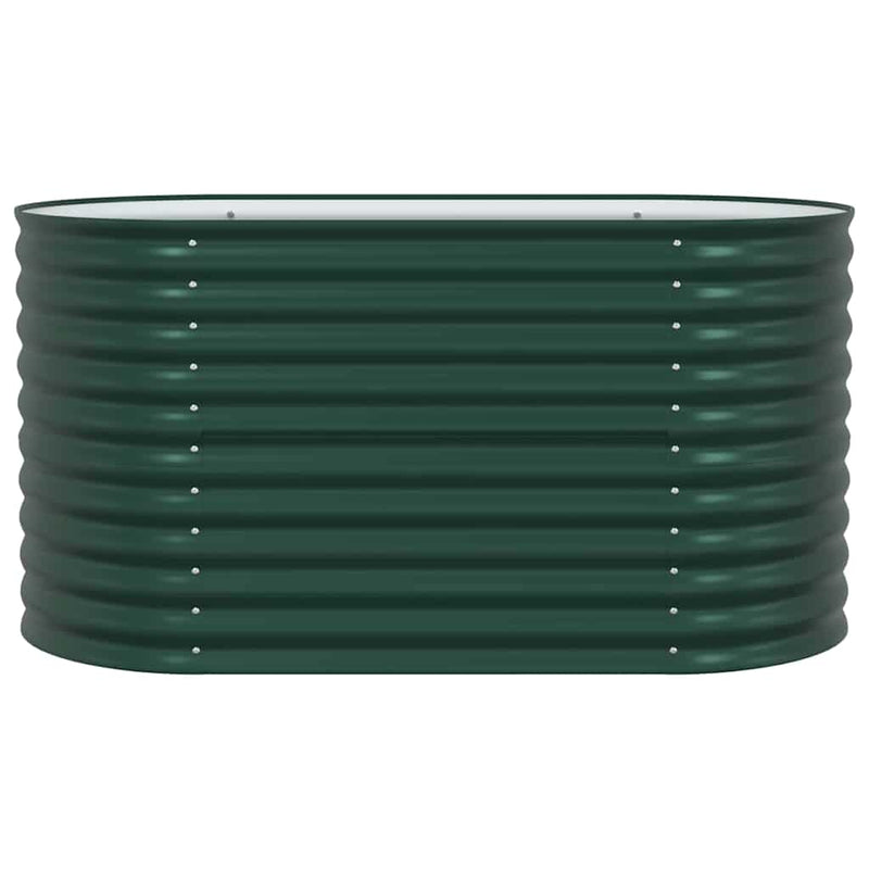 vidaXL Garden Raised Bed Green 160 x 80 x 81 cm Steel