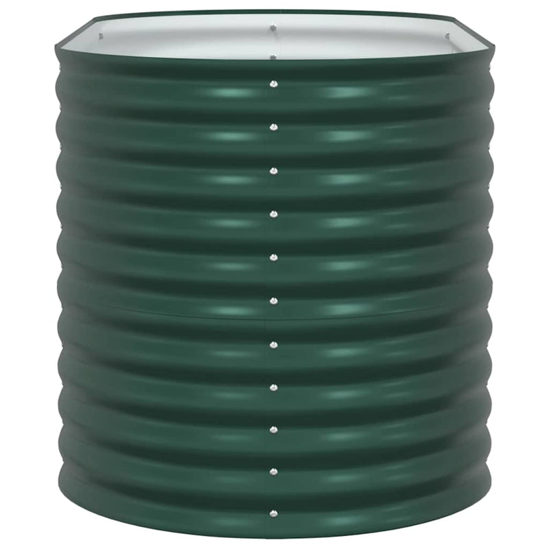 vidaXL Garden Raised Bed Green 160 x 80 x 81 cm Steel